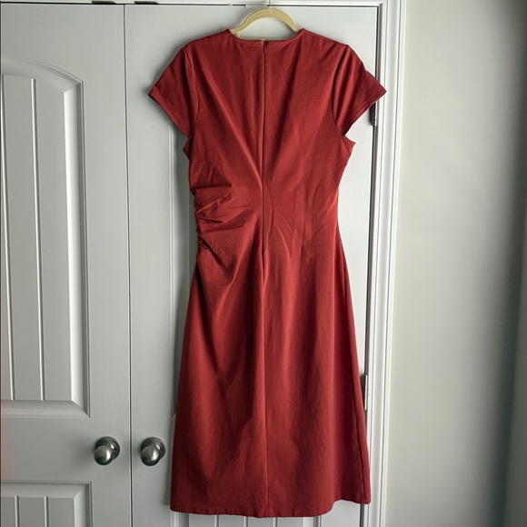Boden Side Ruched Midi Dress - Picture 4 of 8